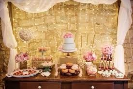 decoracion mesa pastel y postres