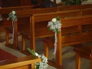 Decorado para bancas de la iglesia.. - 2