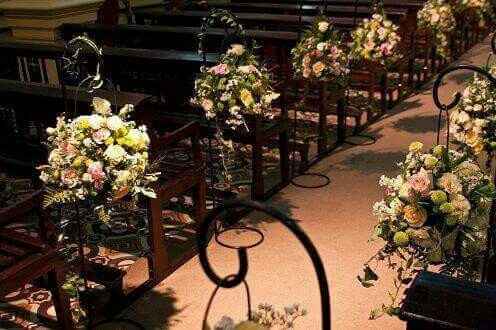 Decorado para bancas de la iglesia.. - 7