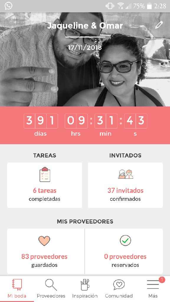 ¿Cuántos días faltan para tu día B? - 1