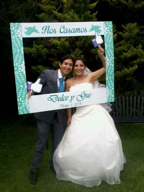 Novios en marco