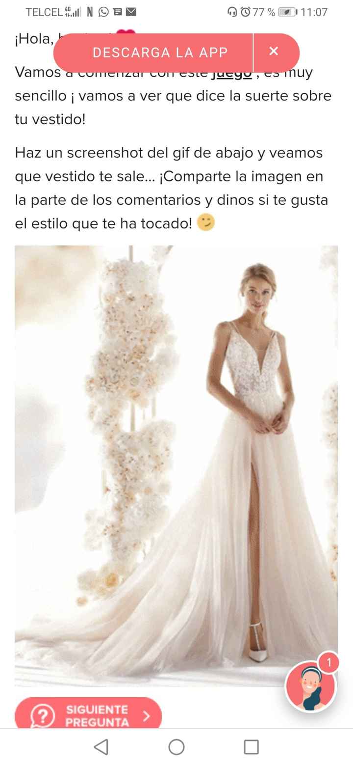 Haz screenshot y descubre tu vestido 20