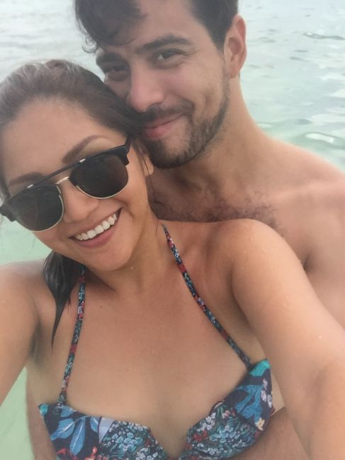 Luna de miel. Andrés y Patty ...!! Felices 