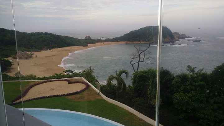 Vista desde la cabina de masaje hacia abajo