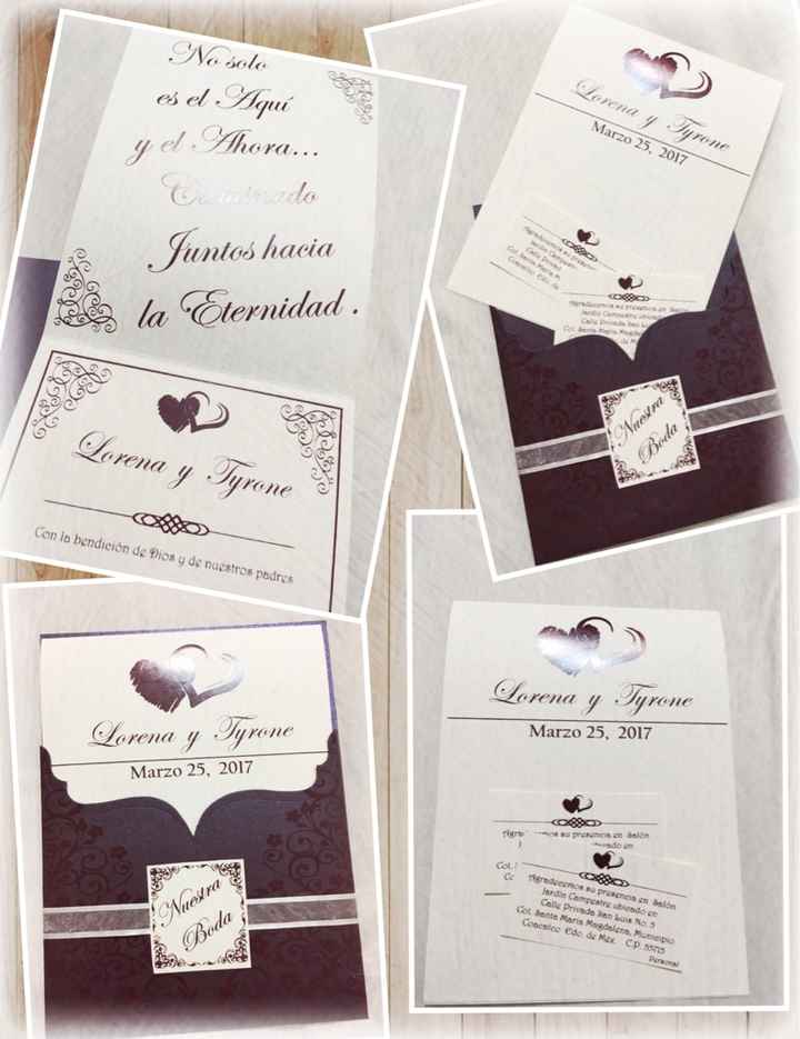 Nuestras invitaciones lorena y tyrone - 1