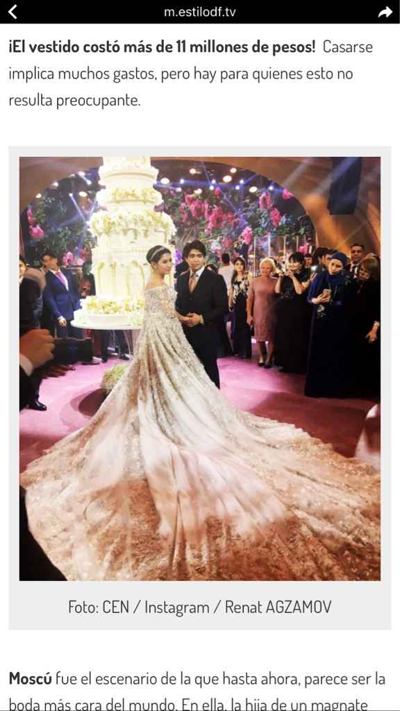 Vestido de 11 millones de pesos!! - 1
