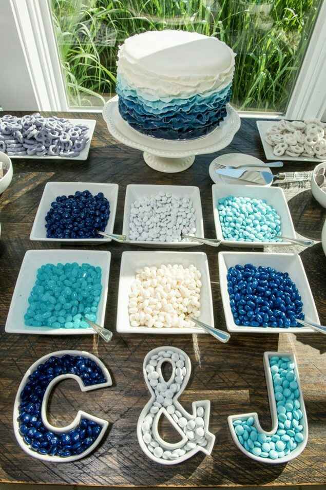 Candy bar para mi boda azul - 3