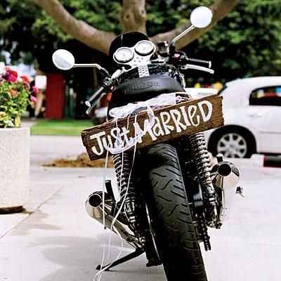 Just Married con Moto