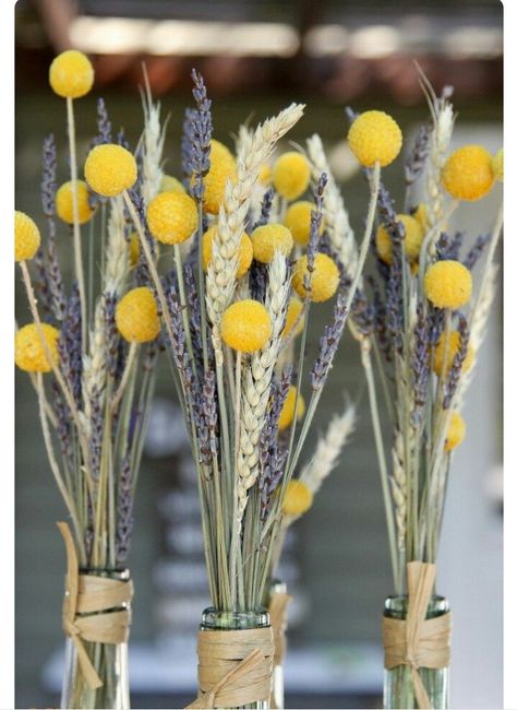 Centro de mesa con trigo - 6