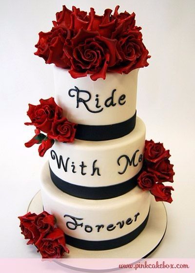 Pastel Boda Biker
