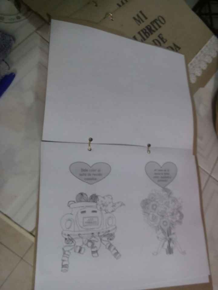 Librito de boda por dentro