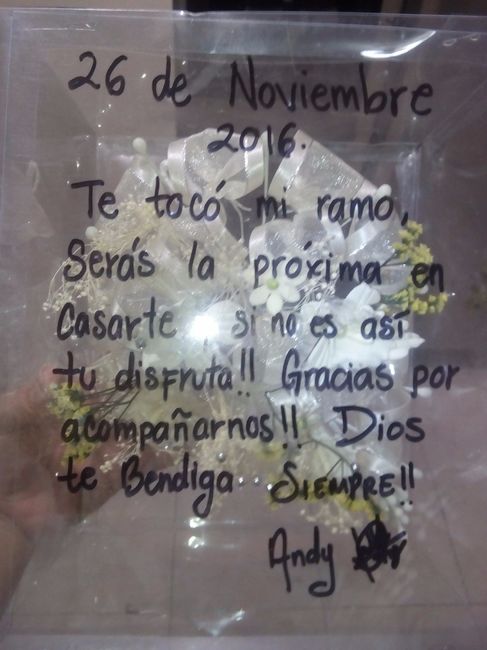 Agradecimiento para quien le toque