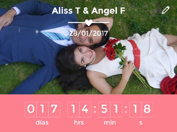 ¿Cuántos días faltan para tu gran día? - 1