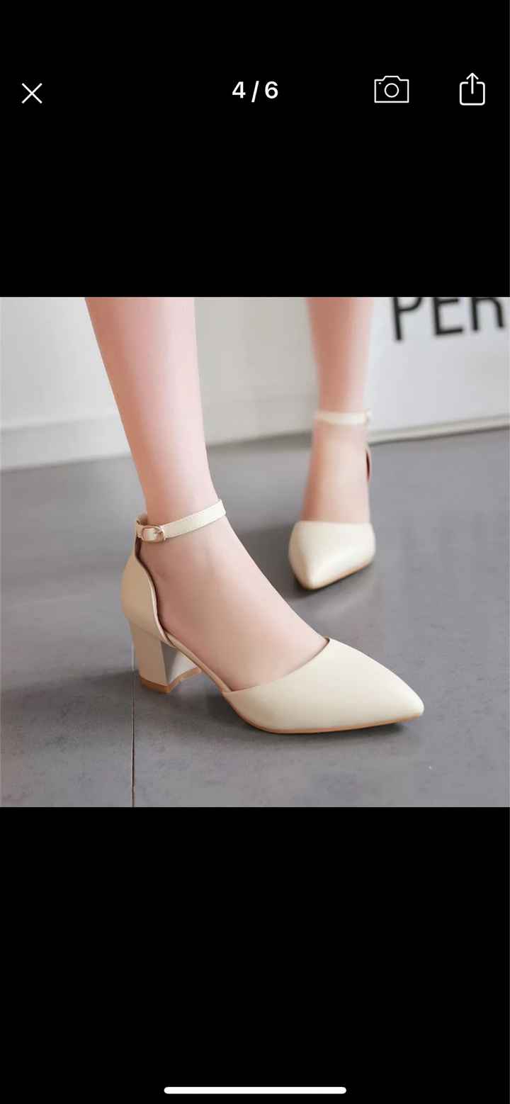 ¿De qué color van a ser tus zapatos de novia? - 1