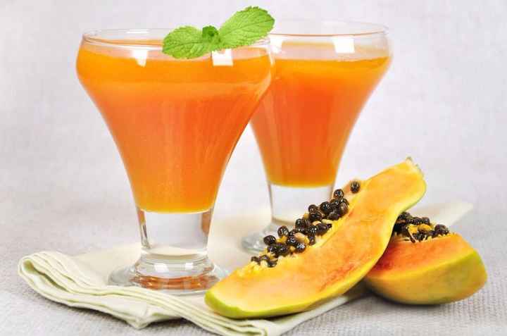 Naranja y papaya