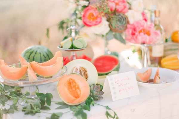 Fruta en la decoración