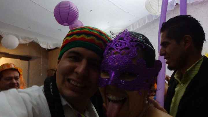 En plena fiesta