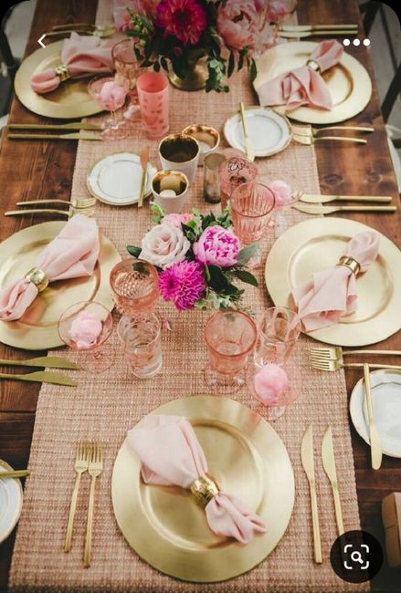 Montaje de mesas en rosa 🌈!!! 1
