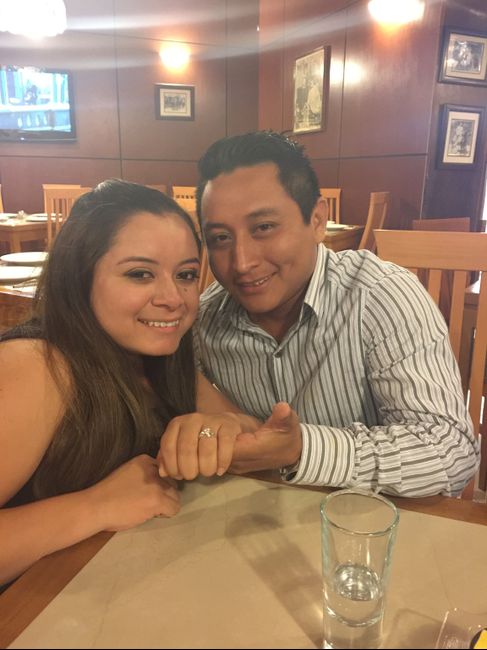  ¿en qué mes les dieron el anillo de compromiso? - 1