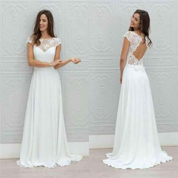  Vestido de boda civil. - 9