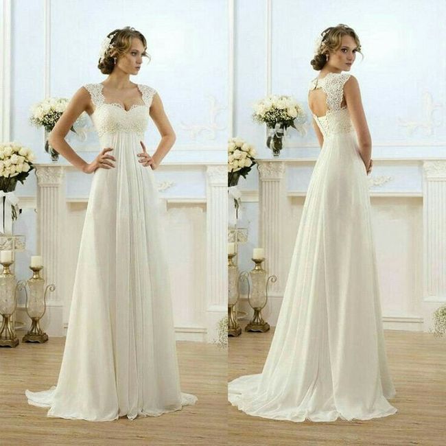  Vestido de boda civil. - 7