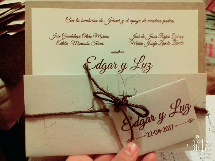 Por fin tengo las invitaciones!!😍 - 2