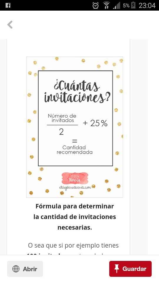 Invitaciones ¿saben cuántas mandar a hacer? - 1