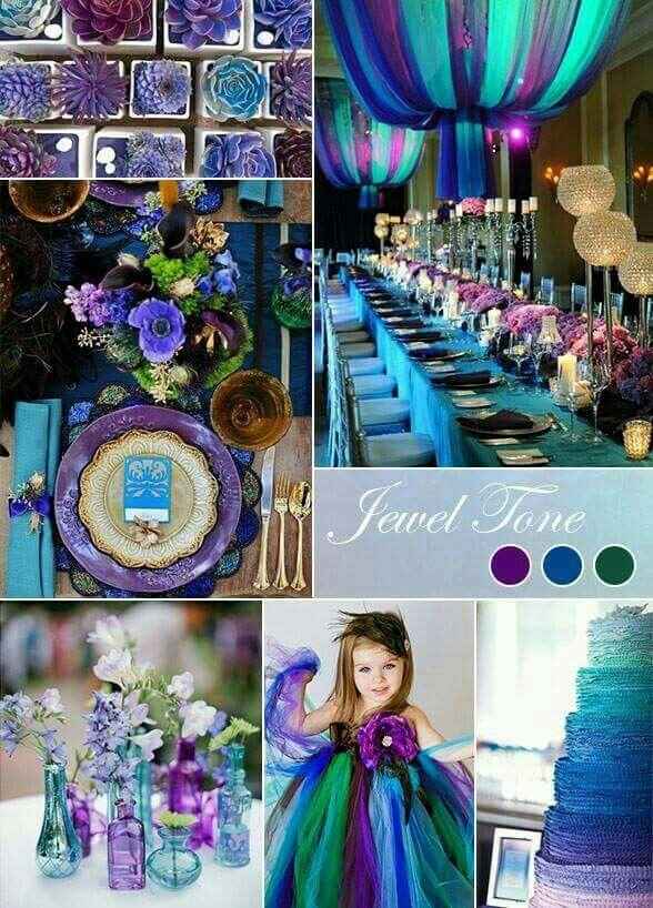 Purple + blue
