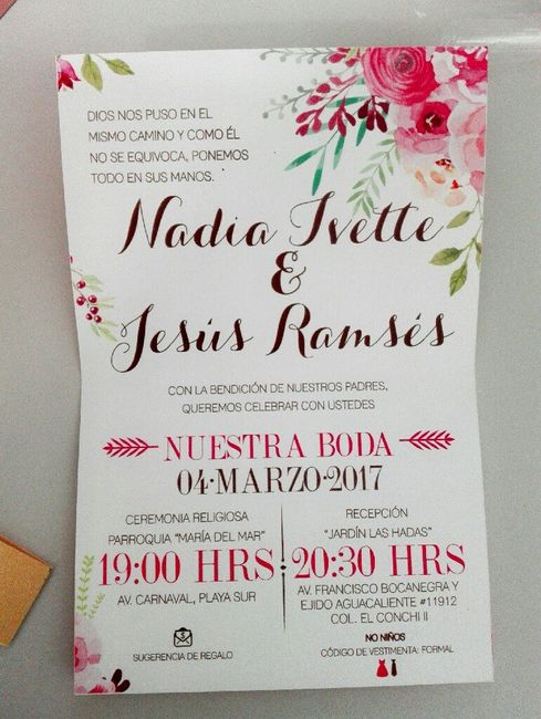 Mis invitaciones..demasiado femeninas? 😳😁 - 1