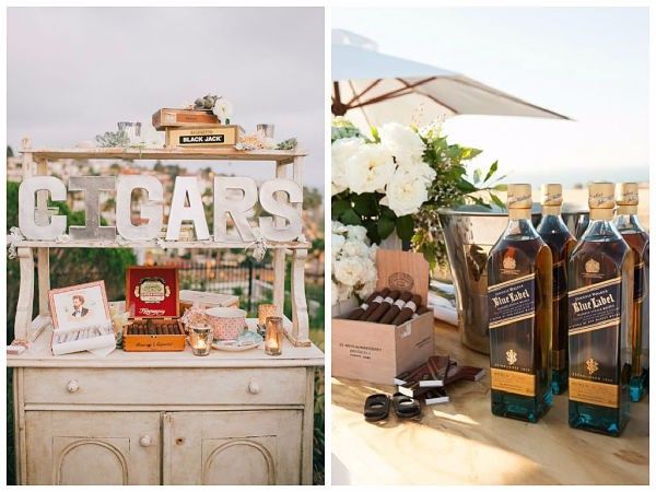 cigar & whisky corner