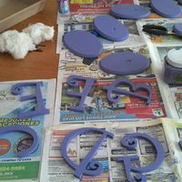Haciendo los identificadores de mesa