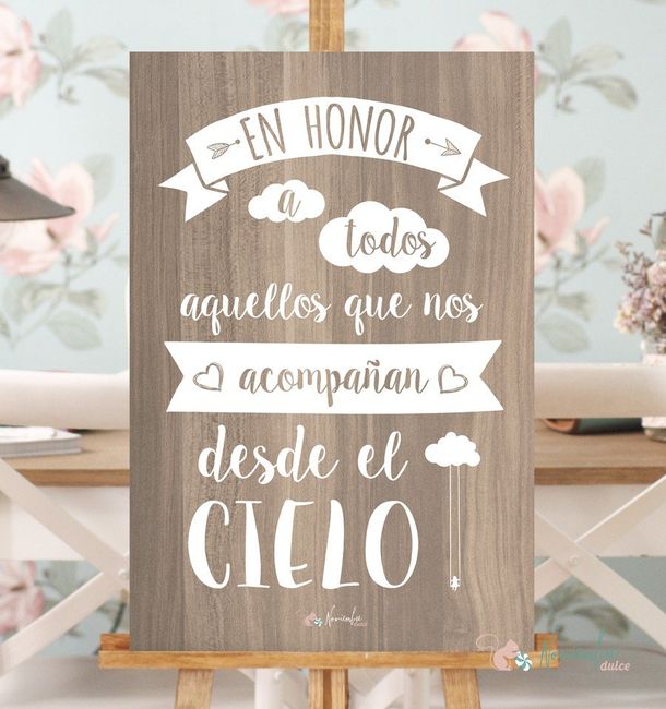 letrero de bienvenida y para los que ya no estan 💕 - 3