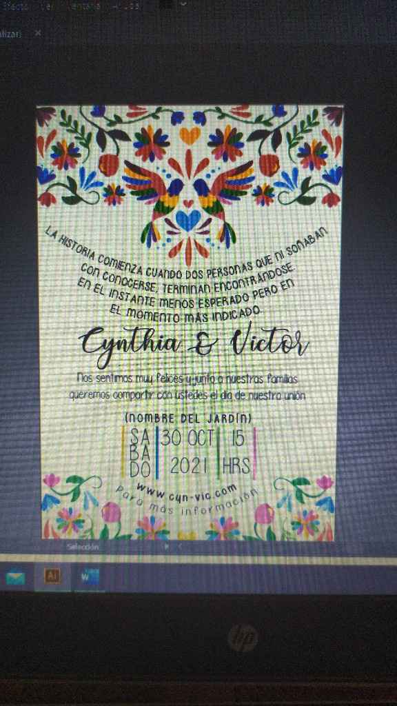 Me animé y diseñé mi propia invitación - 1