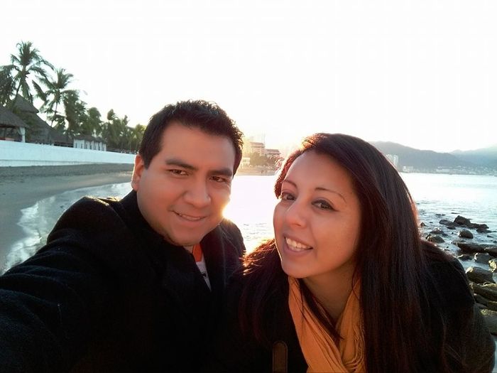 amanecer en la playa