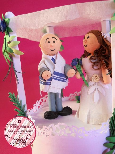 Muñecos de pastel Filigrana