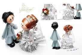 Muñecos de pastel Filigrana