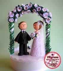 Muñecos de pastel Filigrana