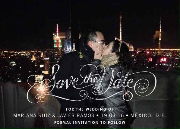 Nuestro save the date - 1