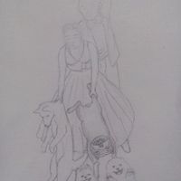 Mis topper cake y dibujo para huellas - 3