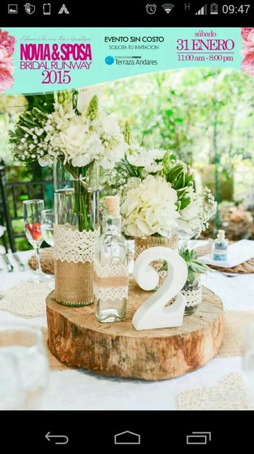 Centros de mesa vintage - 2