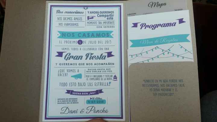 Por fin! nuestras invitaciones! - 1