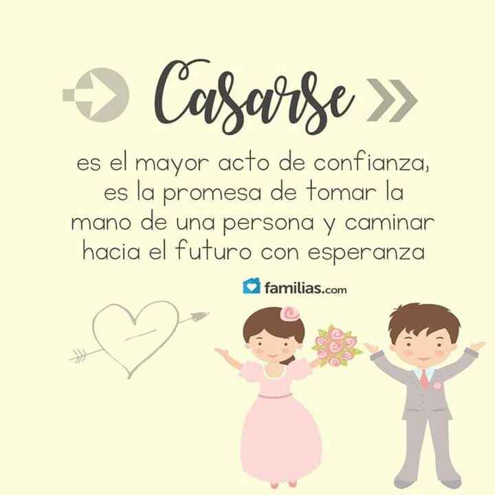 Casarse es: - 1