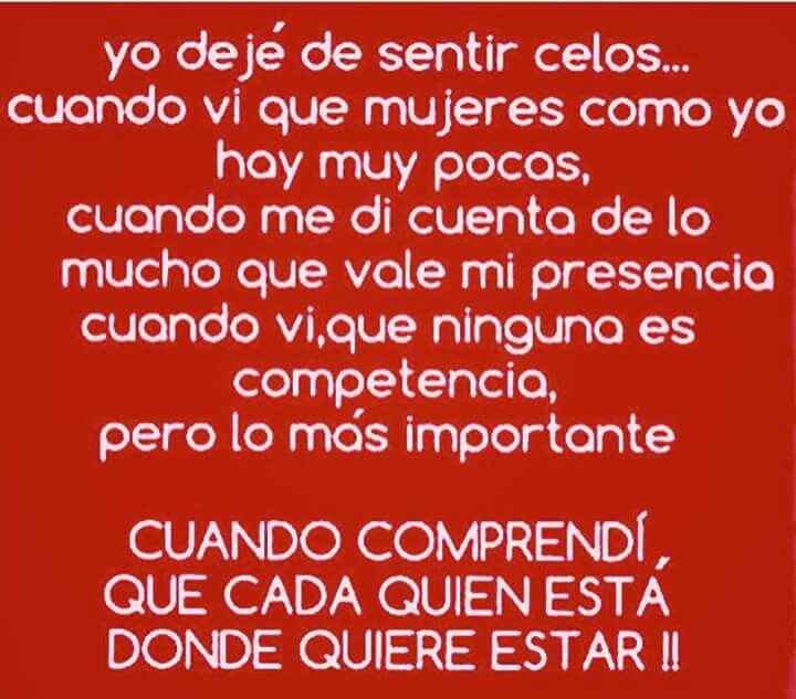 Deje de sentir celos - 1