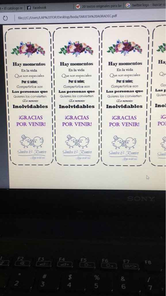 Tarjetitas de agradecimiento y hashtag 🙌🏾 - 2