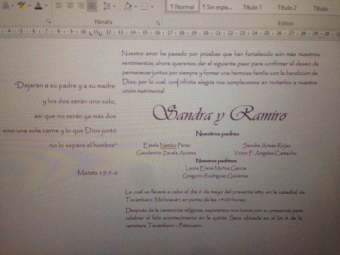 Ayudaaa!  texto de invitación! - 1