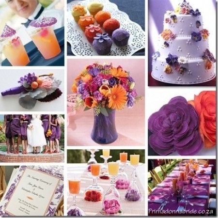 Morado y coral