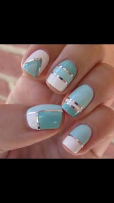 Uñas en azul 😁😁 - 1