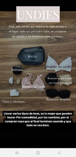 Luna de miel—check list P/ equipaje - 2