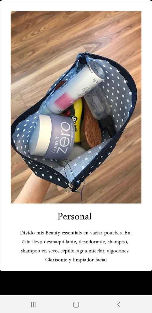 Luna de miel—check list P/ equipaje - 1