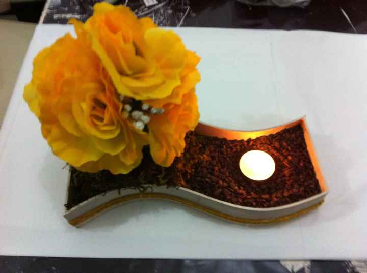 muestra centro de mesa